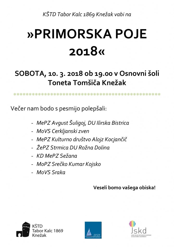 Primorska poje 2018 Kneżak