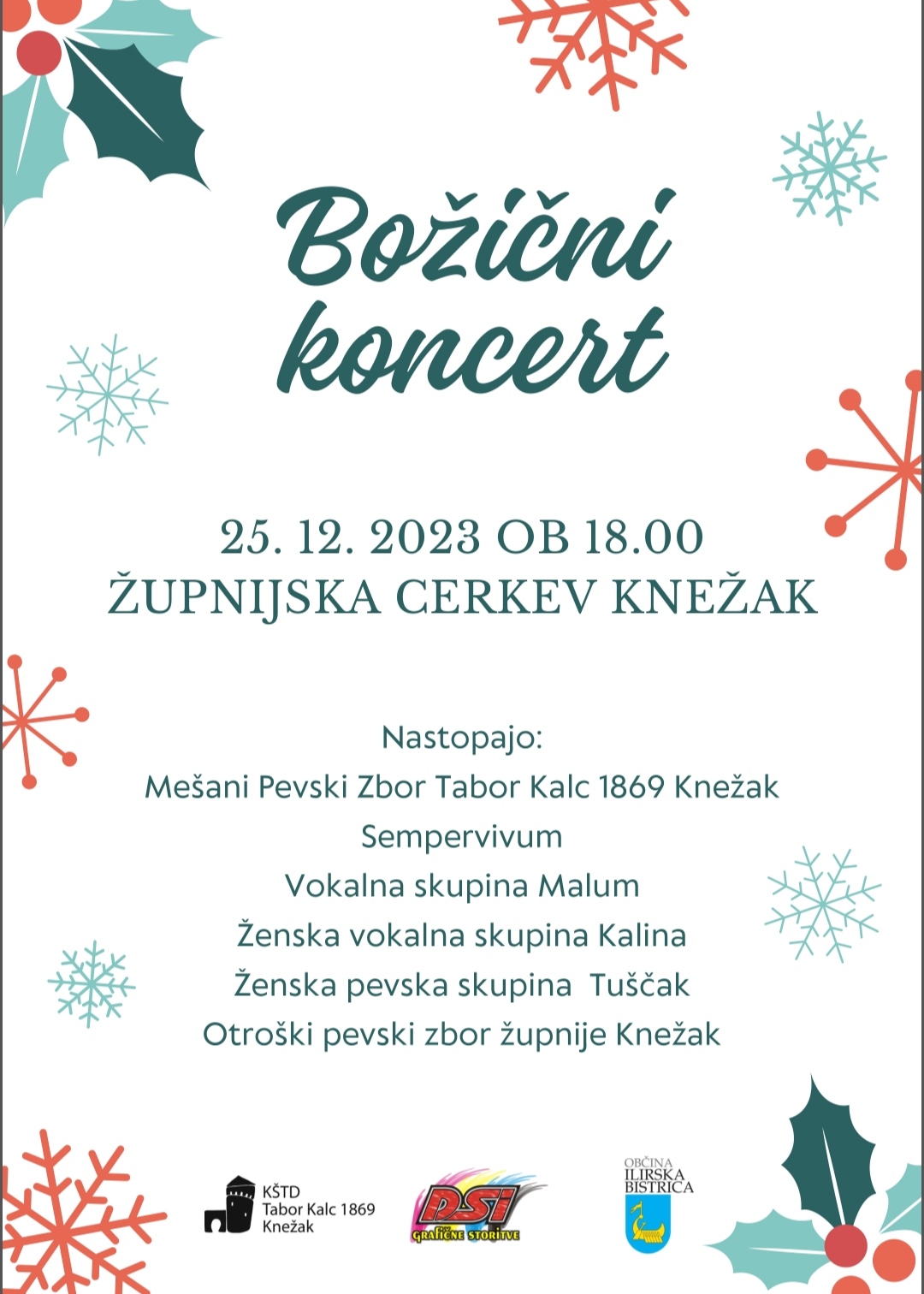 Bozicni koncert 2018 Knezak - Flayer A4-1